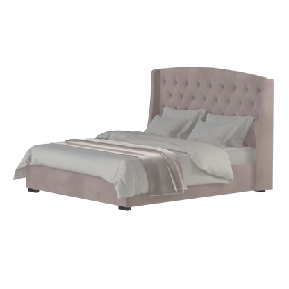 Sophia Upholstered Bed with Buttoned Headboard