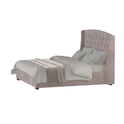 Sophia Upholstered Bed with Buttoned Headboard