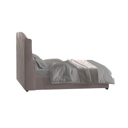 Sophia Upholstered Bed with Buttoned Headboard