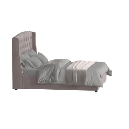 Sophia Upholstered Bed with Buttoned Headboard