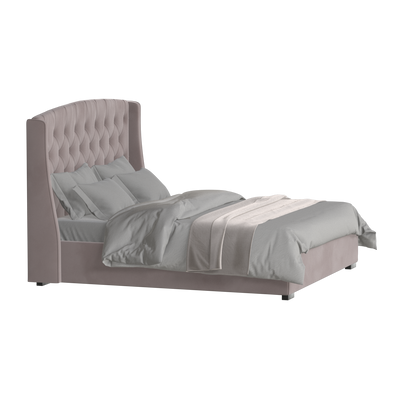 Sophia Upholstered Bed with Buttoned Headboard