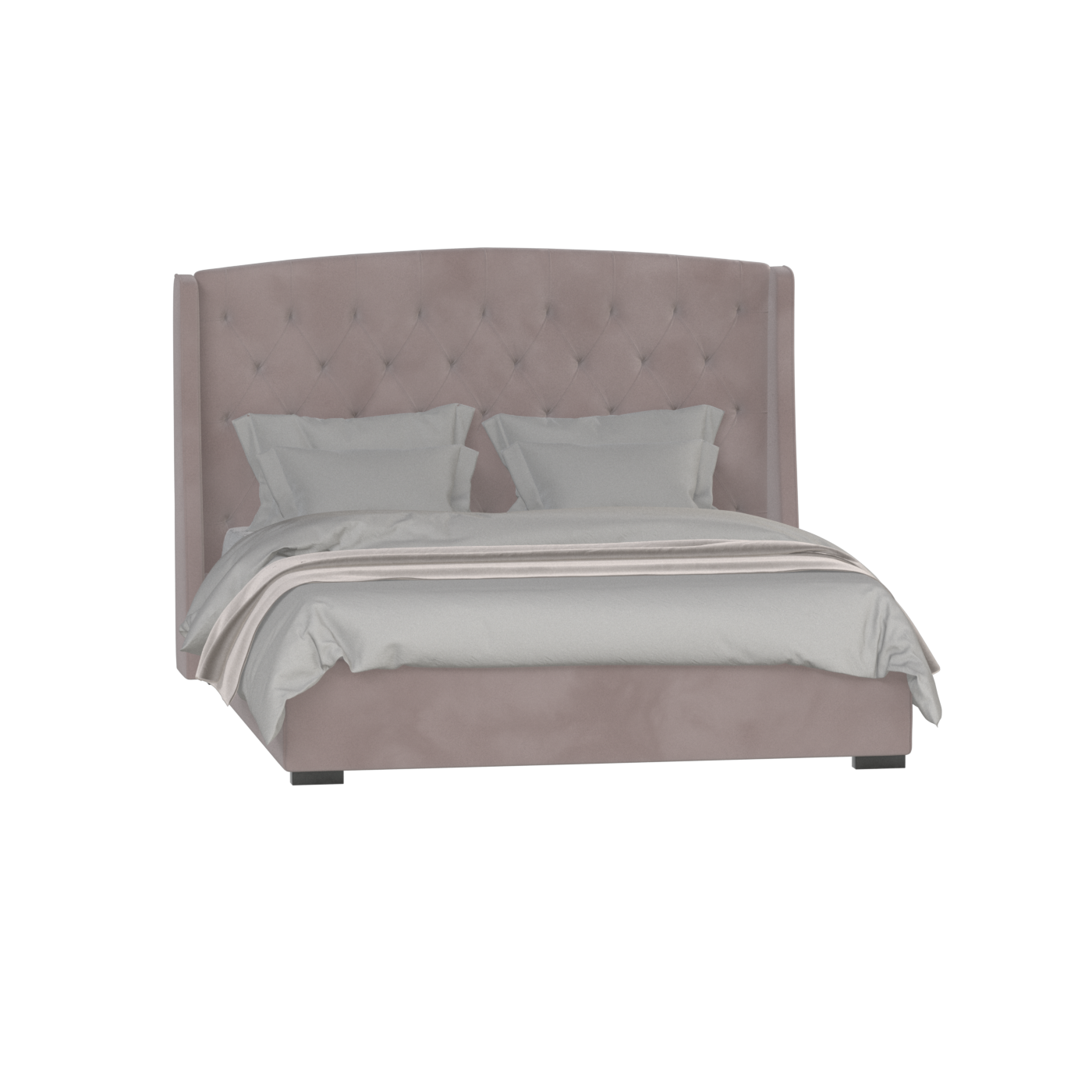 Sophia Upholstered Bed with Buttoned Headboard