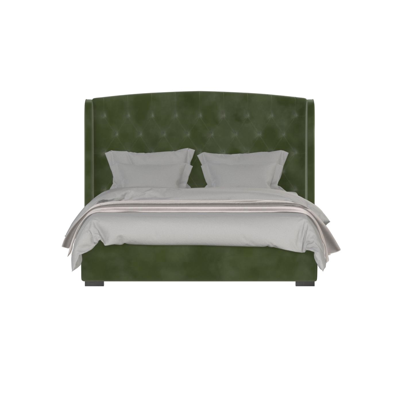 Sophia Upholstered Bed with Buttoned Headboard