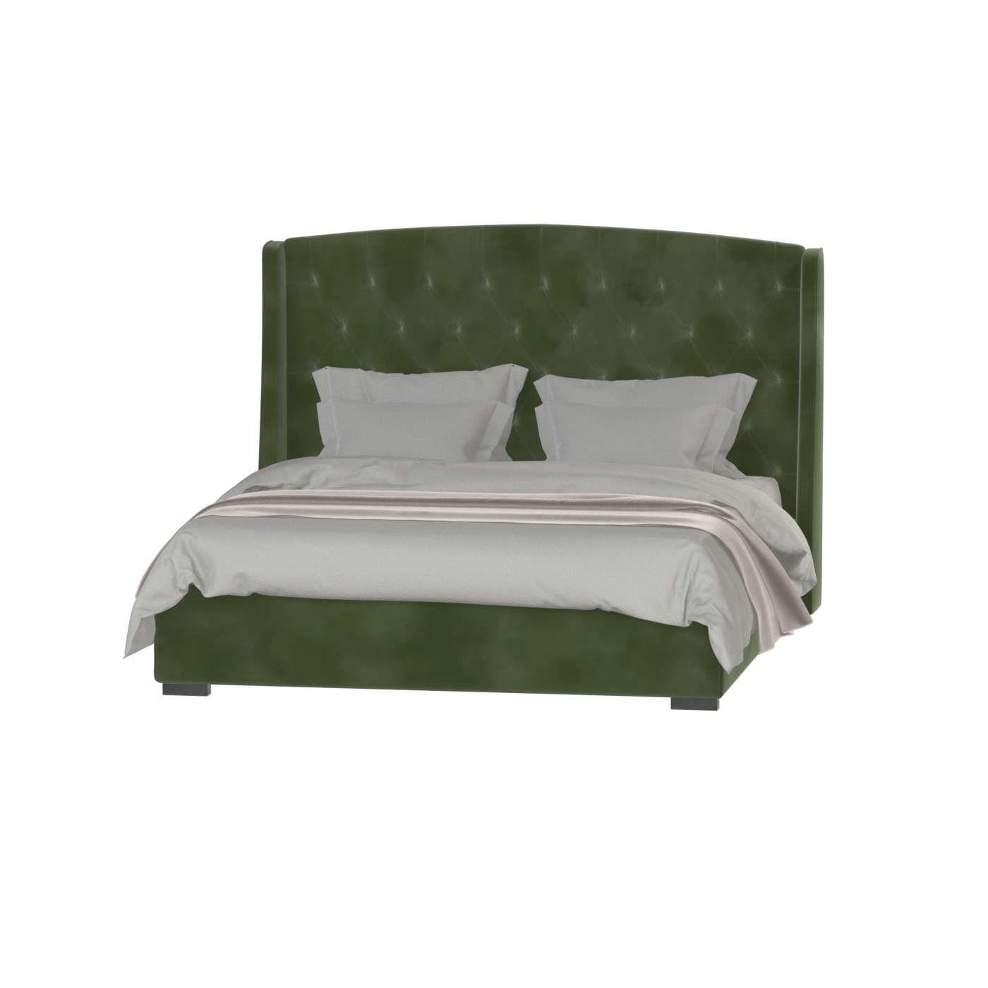 Sophia Upholstered Bed with Buttoned Headboard