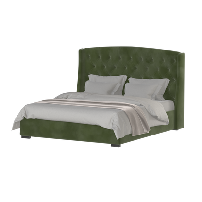 Sophia Upholstered Bed with Buttoned Headboard