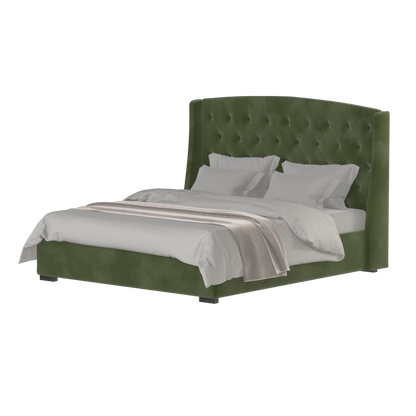 Sophia Upholstered Bed with Buttoned Headboard