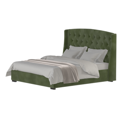 Sophia Upholstered Bed with Buttoned Headboard
