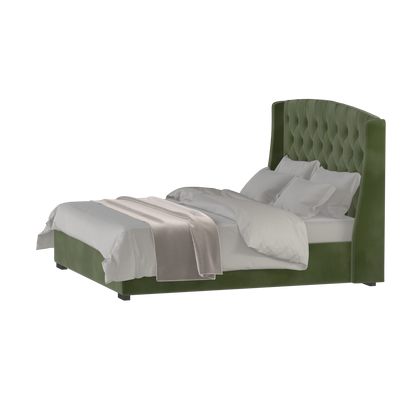 Sophia Upholstered Bed with Buttoned Headboard