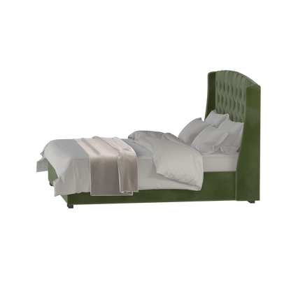 Sophia Upholstered Bed with Buttoned Headboard