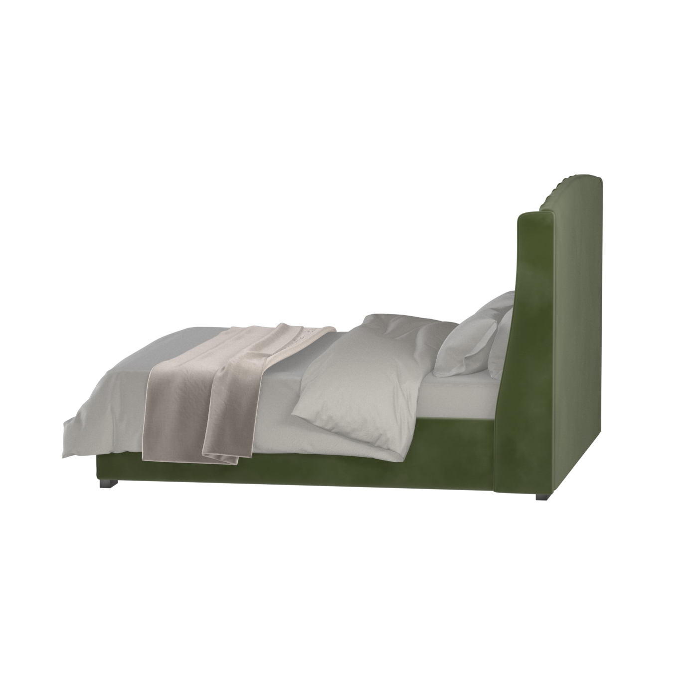 Sophia Upholstered Bed with Buttoned Headboard
