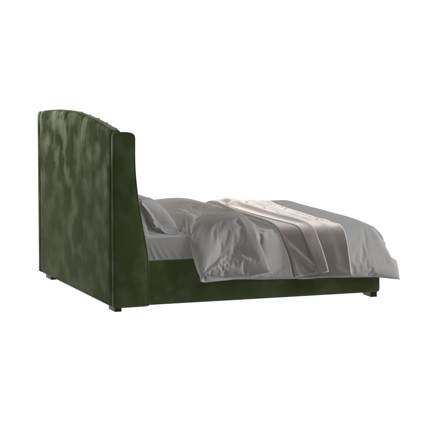 Sophia Upholstered Bed with Buttoned Headboard