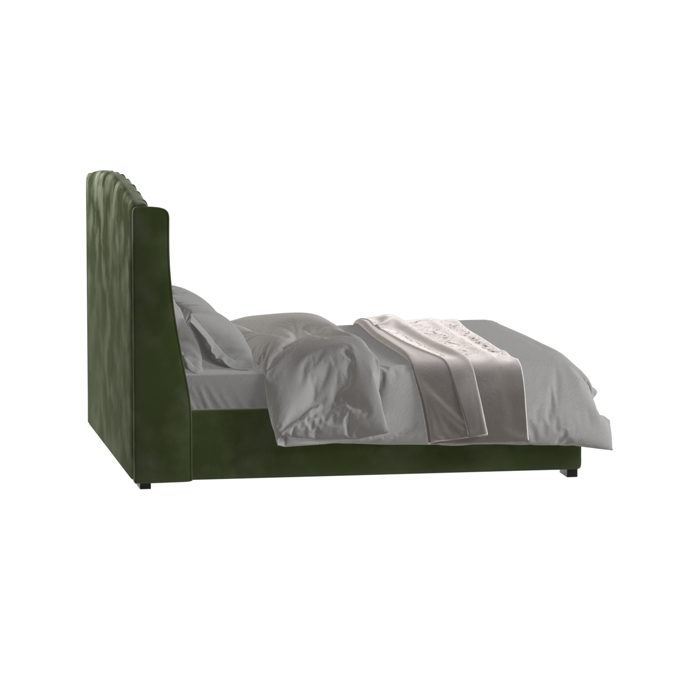 Sophia Upholstered Bed with Buttoned Headboard
