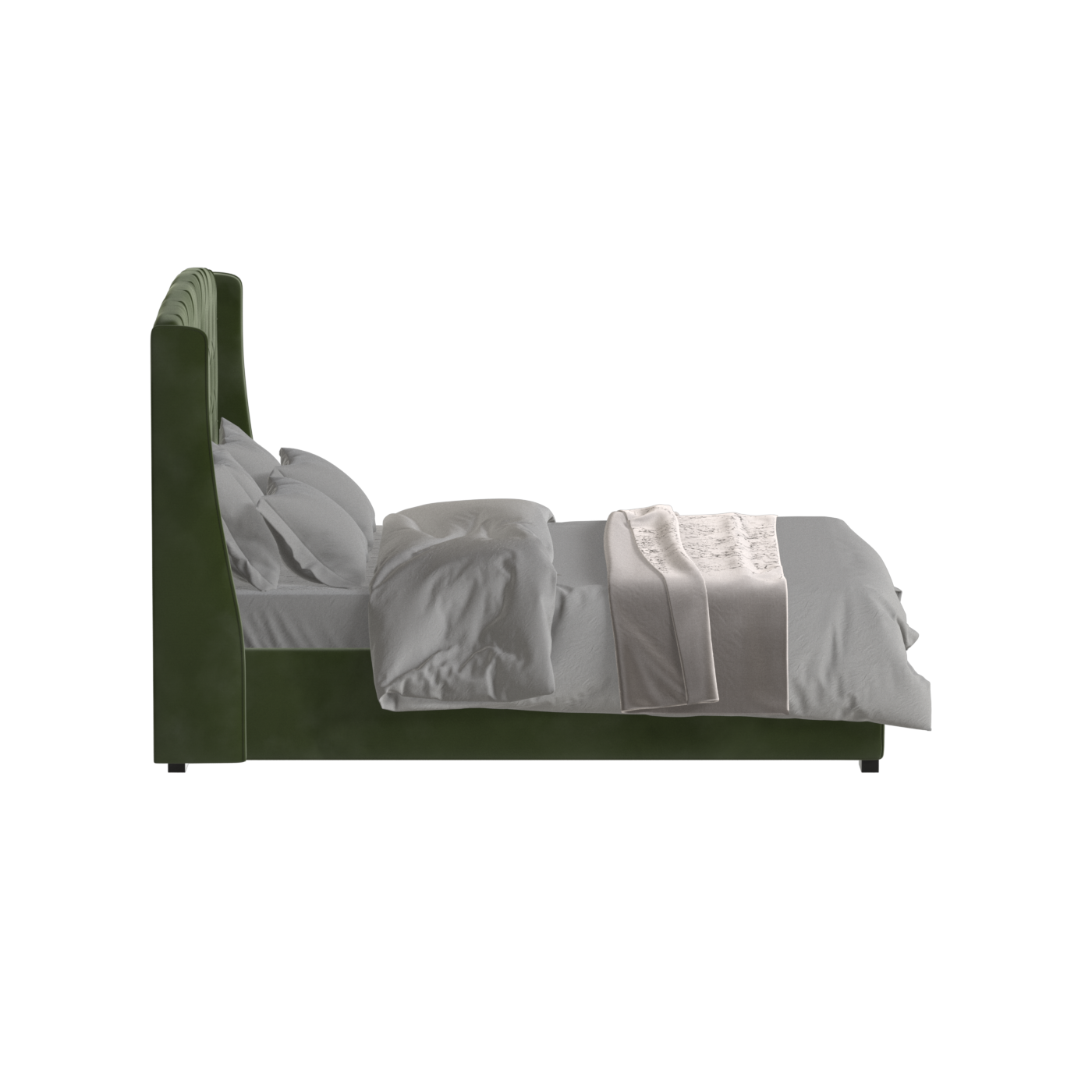 Sophia Upholstered Bed with Buttoned Headboard