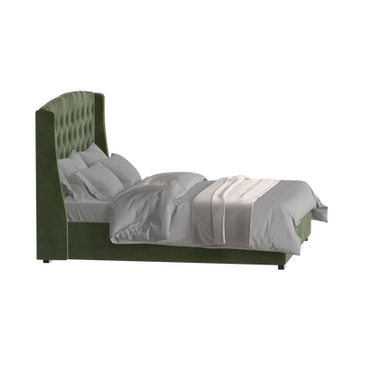 Sophia Upholstered Bed with Buttoned Headboard