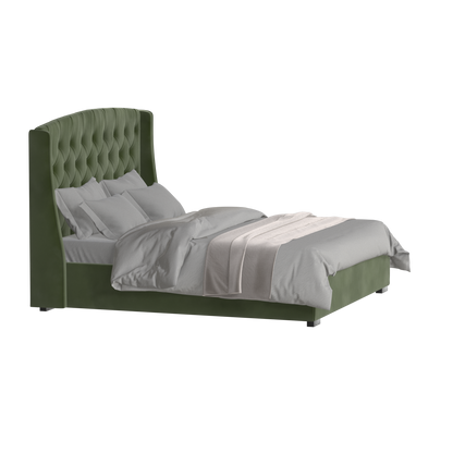 Sophia Upholstered Bed with Buttoned Headboard