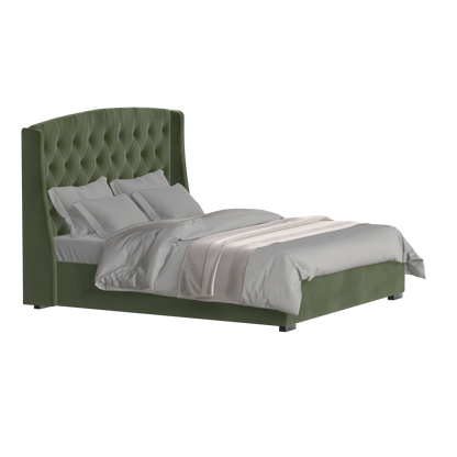 Sophia Upholstered Bed with Buttoned Headboard