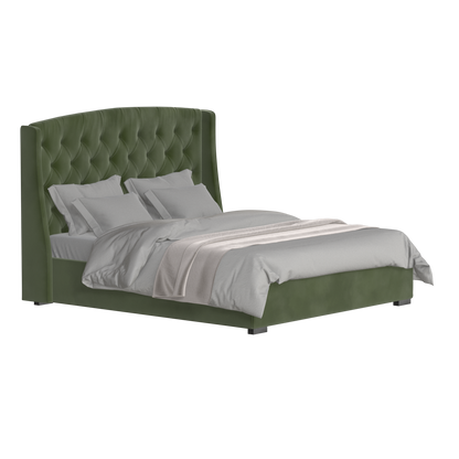 Sophia Upholstered Bed with Buttoned Headboard