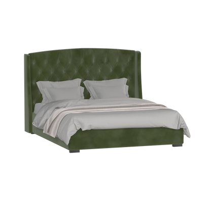 Sophia Upholstered Bed with Buttoned Headboard