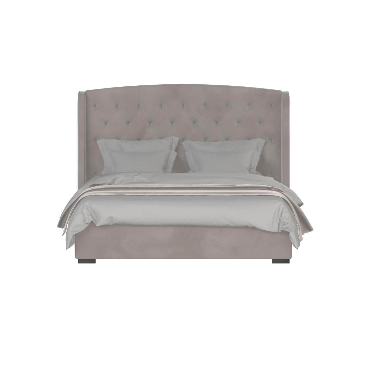 Sophia Upholstered Bed with Buttoned Headboard