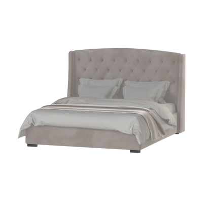 Sophia Upholstered Bed with Buttoned Headboard