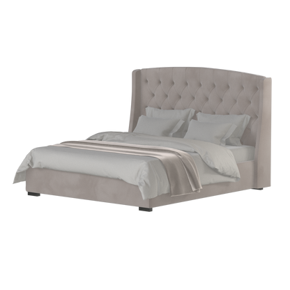 Sophia Upholstered Bed with Buttoned Headboard