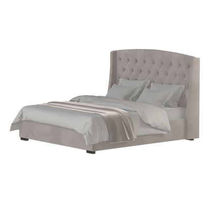 Sophia Upholstered Bed with Buttoned Headboard