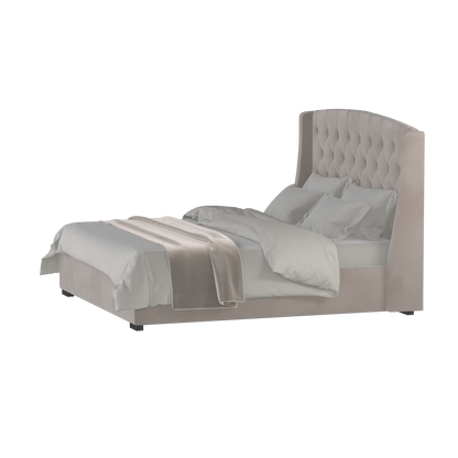 Sophia Upholstered Bed with Buttoned Headboard