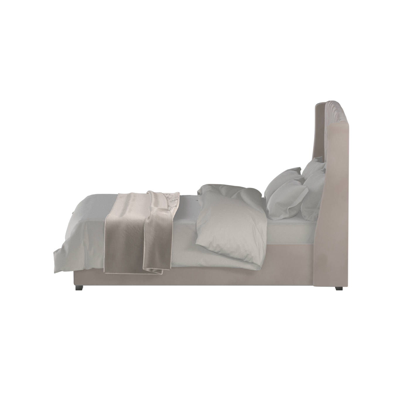 Sophia Upholstered Bed with Buttoned Headboard