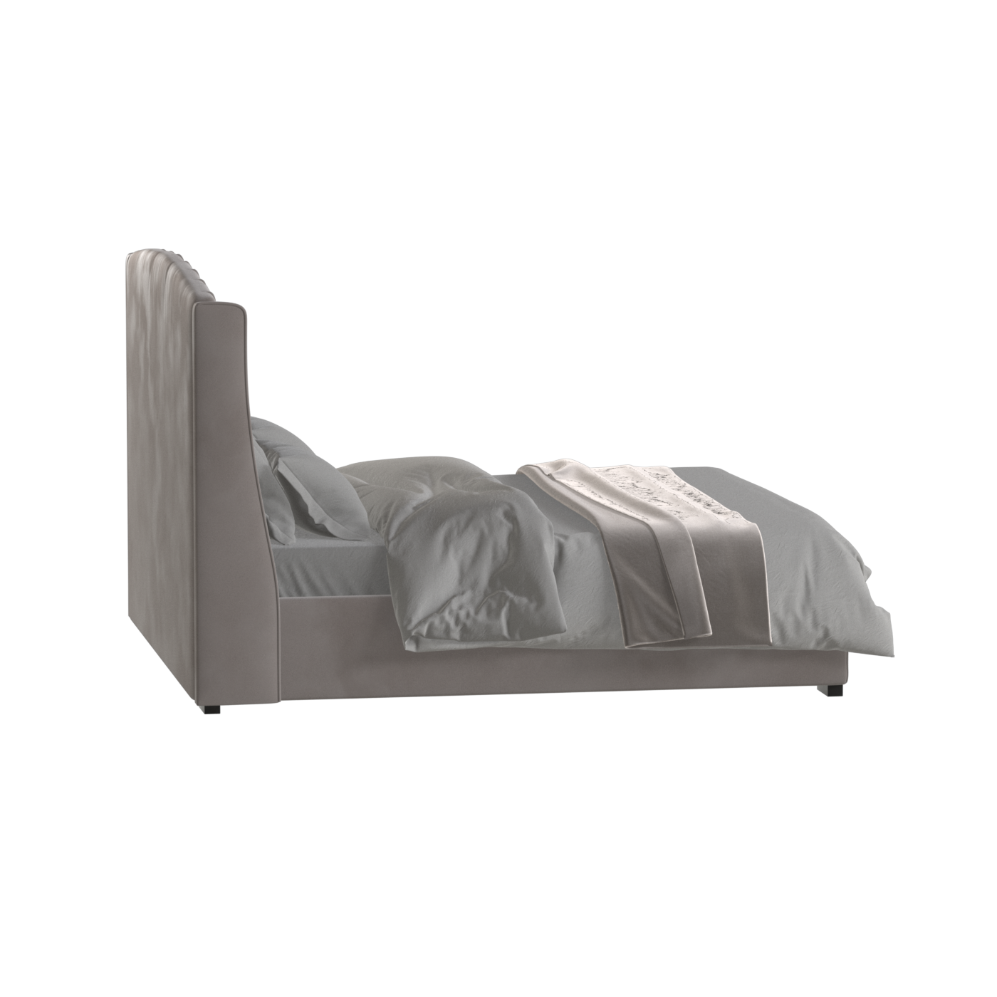 Sophia Upholstered Bed with Buttoned Headboard