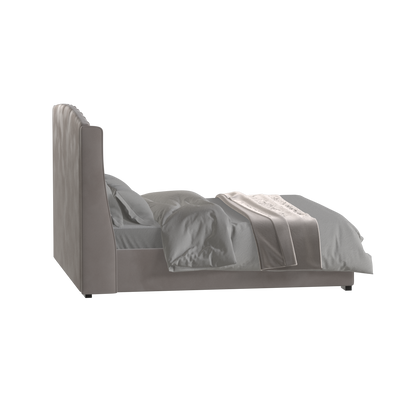Sophia Upholstered Bed with Buttoned Headboard