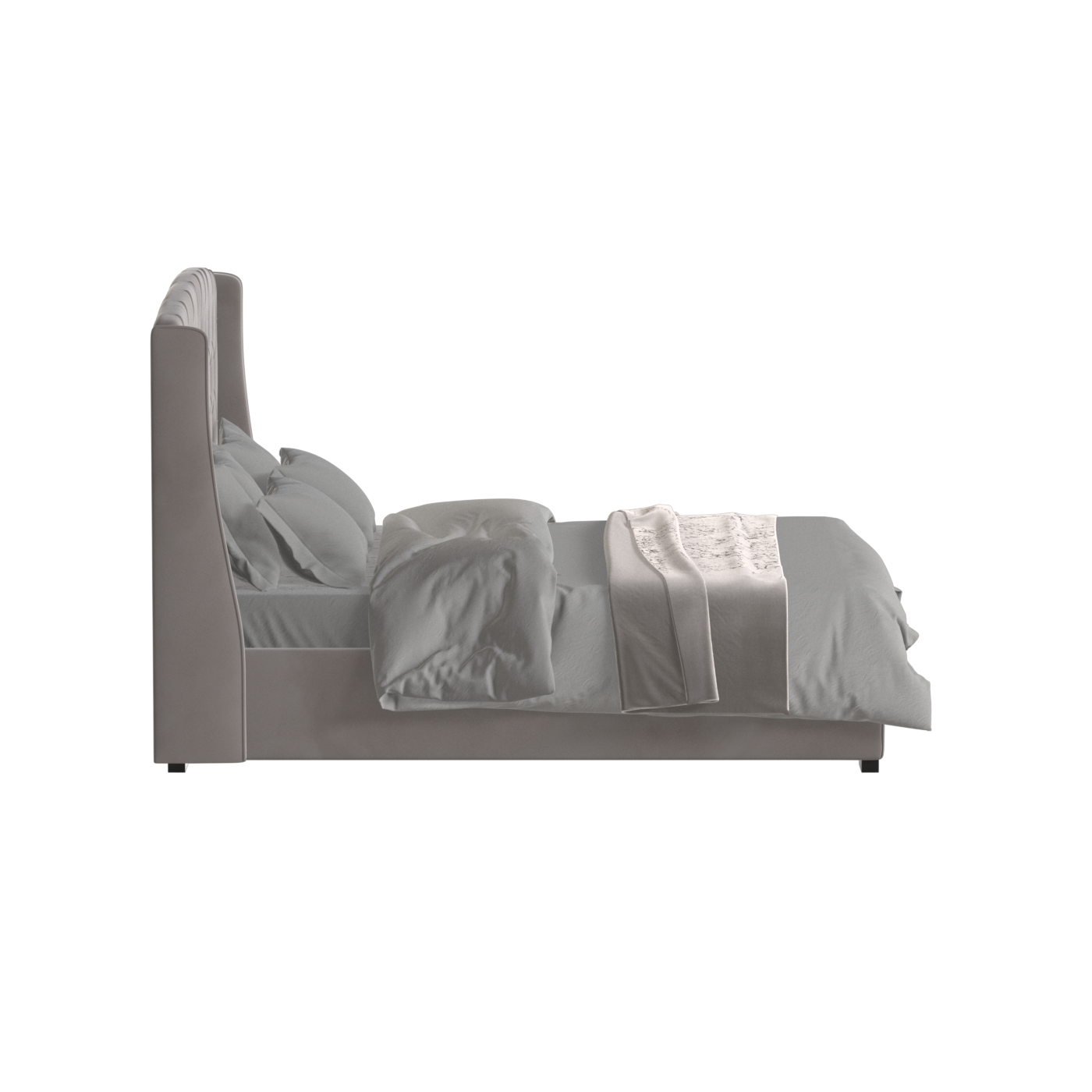 Sophia Upholstered Bed with Buttoned Headboard