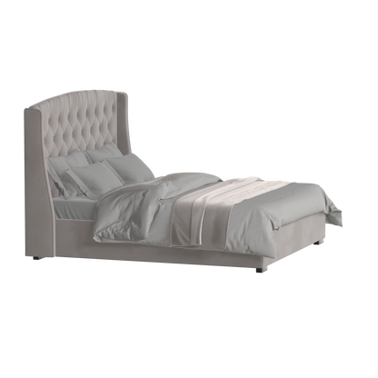 Sophia Upholstered Bed with Buttoned Headboard