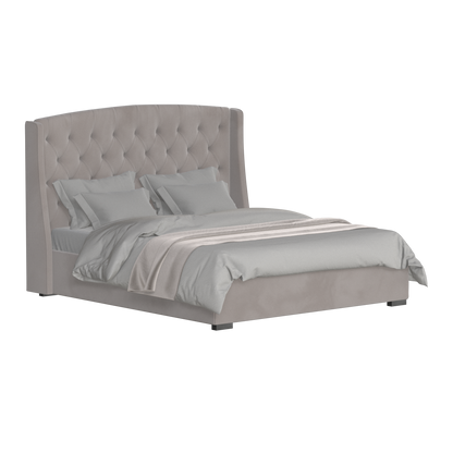 Sophia Upholstered Bed with Buttoned Headboard