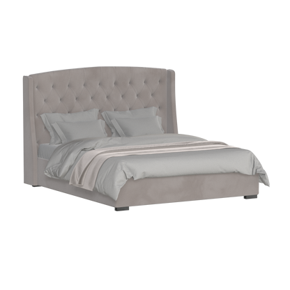 Sophia Upholstered Bed with Buttoned Headboard