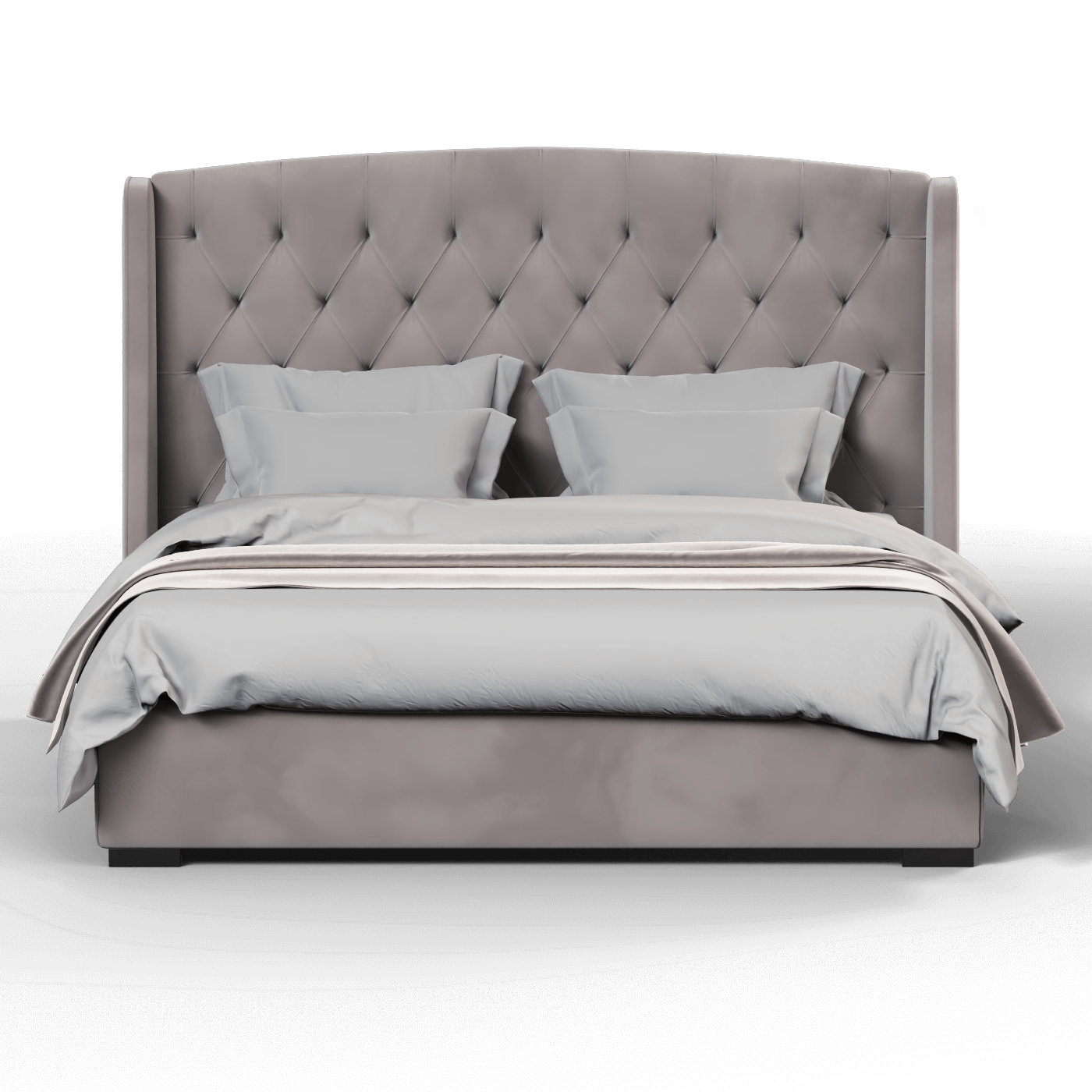 Sophia Upholstered Bed with Buttoned Headboard