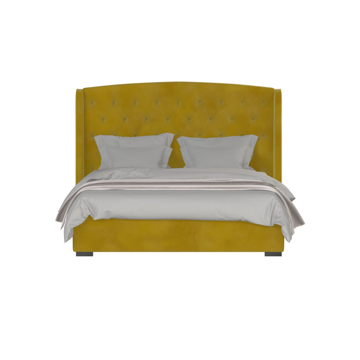 Sophia Upholstered Bed with Buttoned Headboard