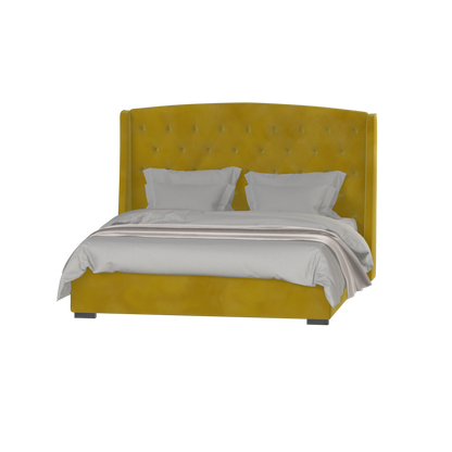 Sophia Upholstered Bed with Buttoned Headboard