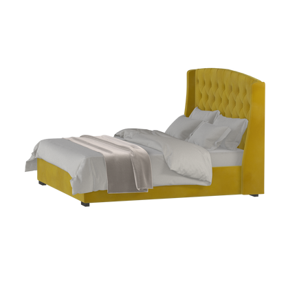 Sophia Upholstered Bed with Buttoned Headboard