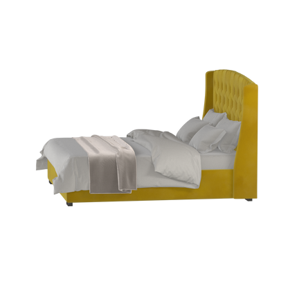 Sophia Upholstered Bed with Buttoned Headboard