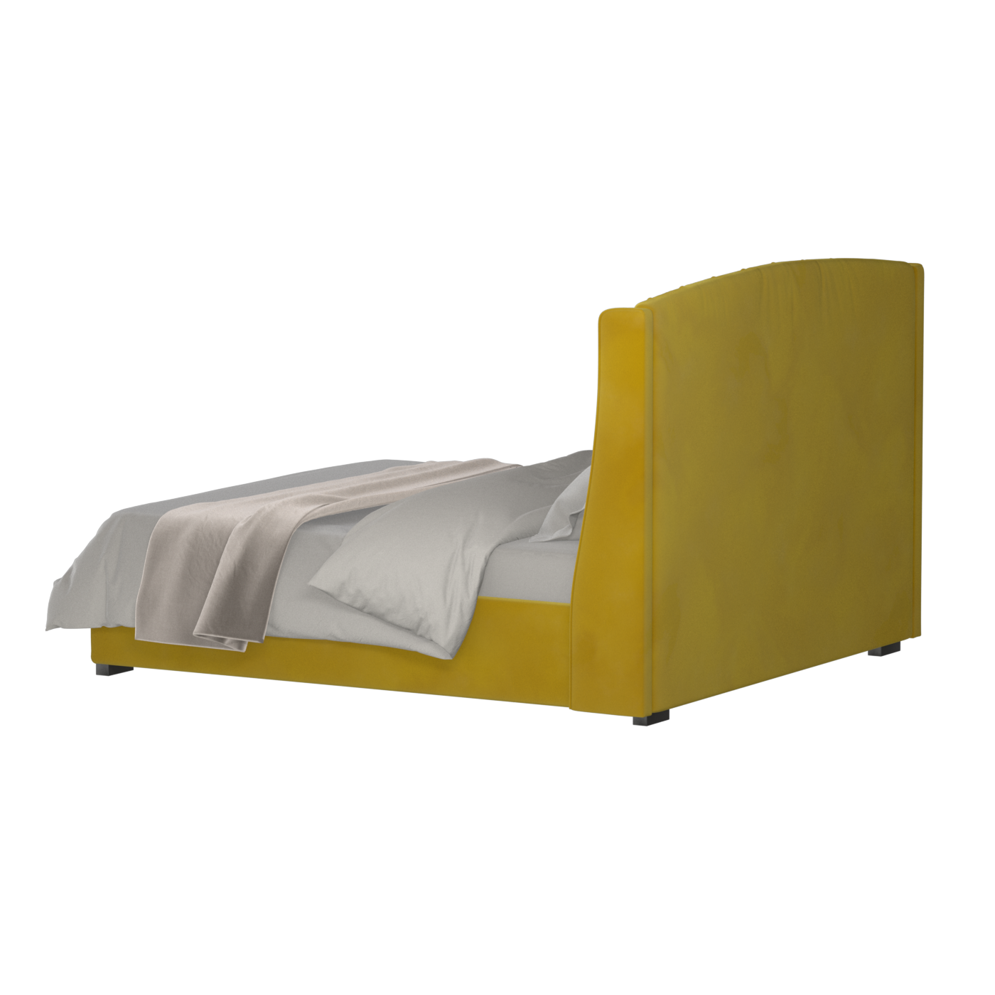 Sophia Upholstered Bed with Buttoned Headboard
