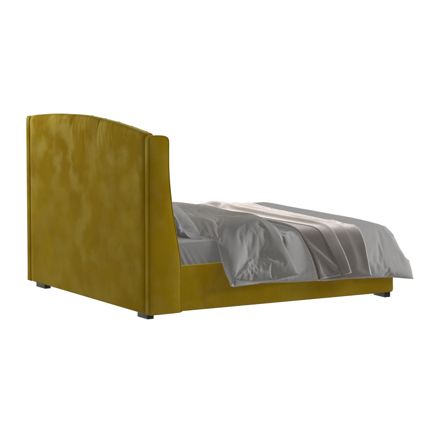 Sophia Upholstered Bed with Buttoned Headboard
