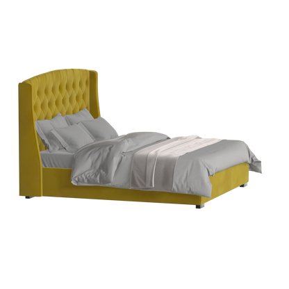 Sophia Upholstered Bed with Buttoned Headboard