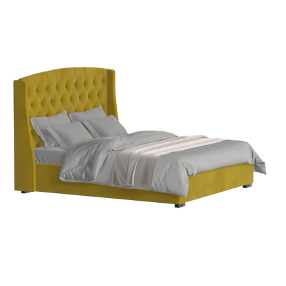 Sophia Upholstered Bed with Buttoned Headboard