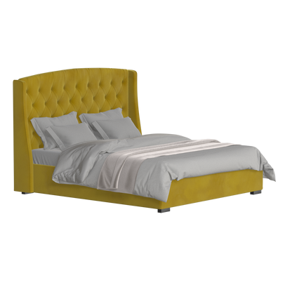 Sophia Upholstered Bed with Buttoned Headboard
