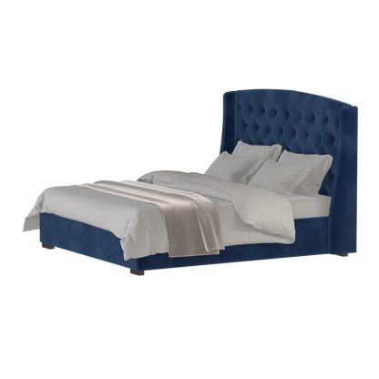Sophia Upholstered Bed with Buttoned Headboard
