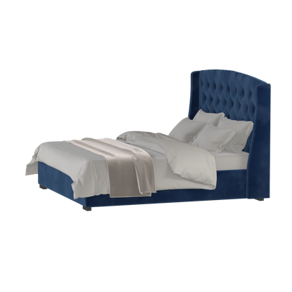 Sophia Upholstered Bed with Buttoned Headboard