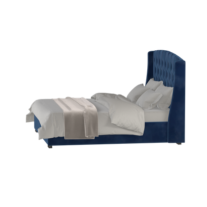 Sophia Upholstered Bed with Buttoned Headboard