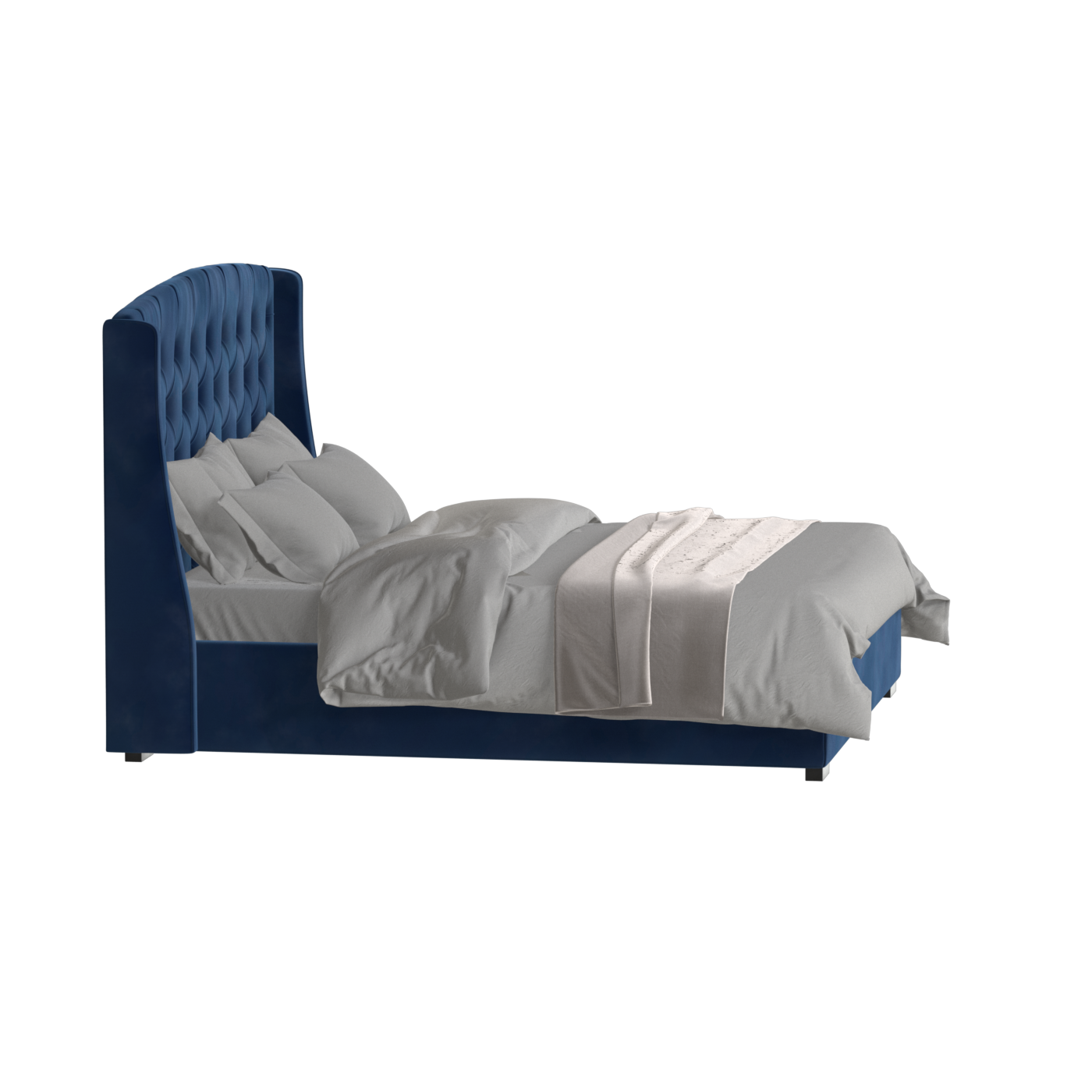 Sophia Upholstered Bed with Buttoned Headboard
