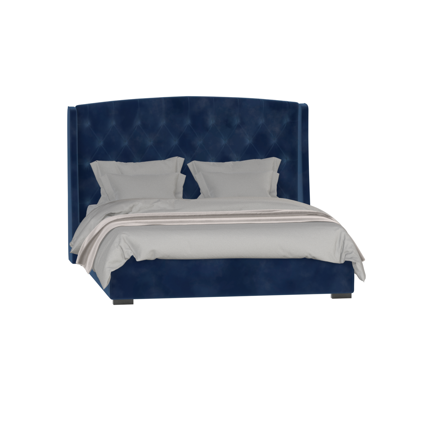 Sophia Upholstered Bed with Buttoned Headboard