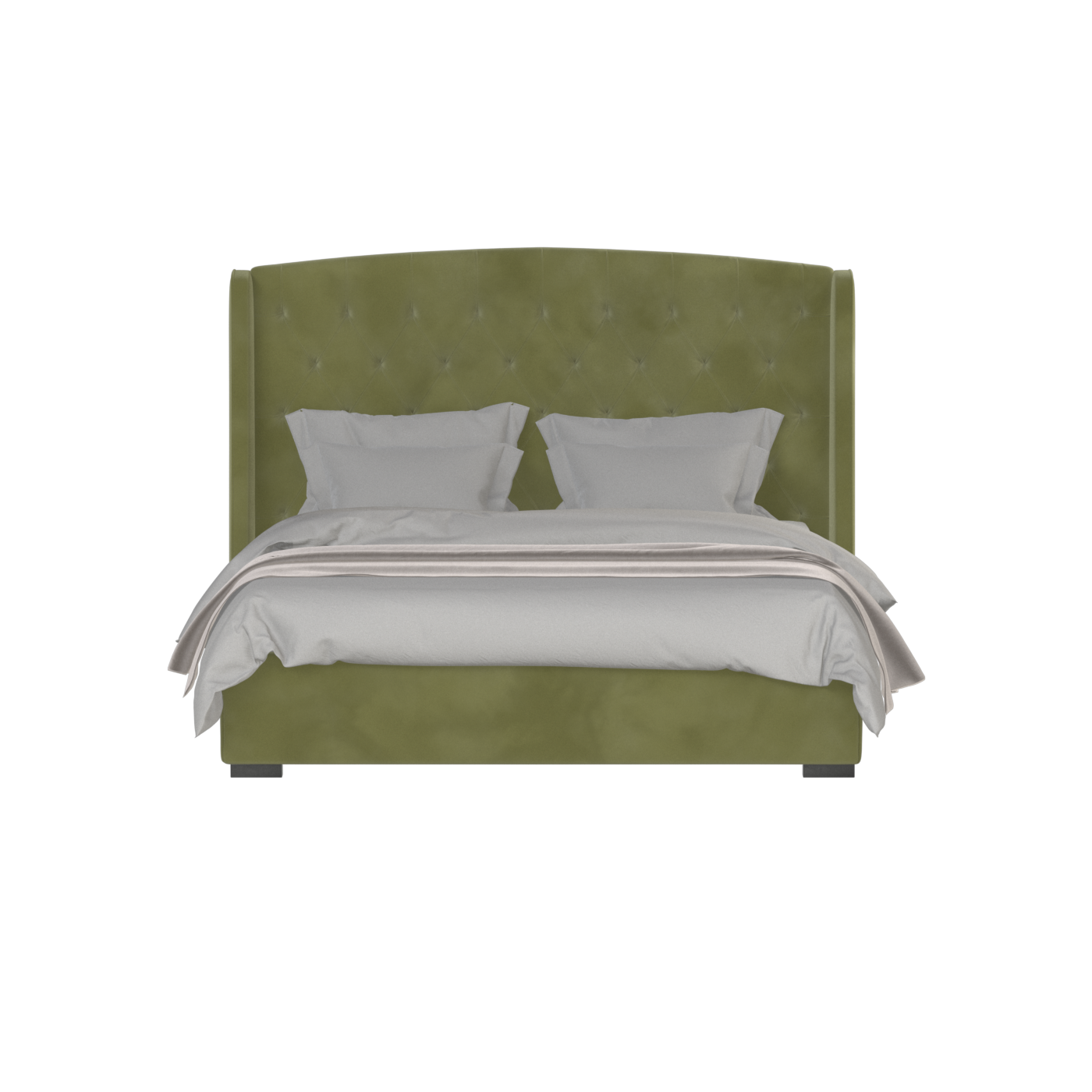 Sophia Upholstered Bed with Buttoned Headboard